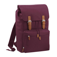 (One Size, Burgundy) Bagbase Heritage Laptop Backpack Bag (Up To 17inch Laptop)