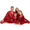 Familjematchande julpyjamasset i satin 3