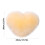 Plush Heart Throw Pillow Yellow Soft Decorative Cushion 3