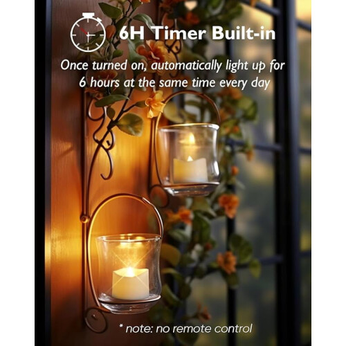 Candele a LED Homemory con timer da 6 ore 2