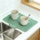 Temperature Resistant Rubber Drain Tray For Sink Dish Rack-Gray 5