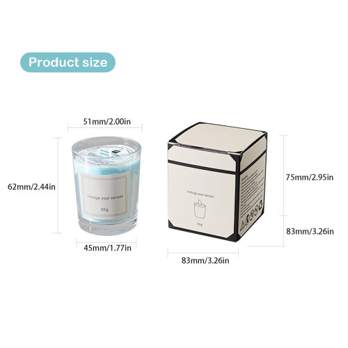 Jasmine Scented Candle in Glass Cup 1X 2
