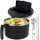 1200 ml Mikrowellen-Ramen-Schüssel mit Filterdeckel, Löffel & 2