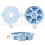 Flexible Silicone Cake Molds Assorted Shape Kitchen-Green 4