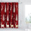 Digitalt trykk juledusjforheng i polyester 150x180cm 1