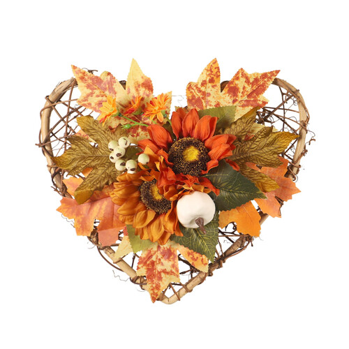 Maple Leaf Door Wreath Seasonal Decor 1 pcs