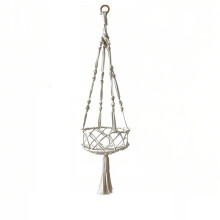 Panier à légumes suspendu en coton blanc 75 cm/80 cm réutilisable