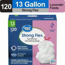 Sacs poubelle Glad ForceFlex 13 gallons à cordon de serrage – paquet de 40
