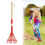 Kinderrechen 71 cm mit Hartholzstiel, blau-rot 1