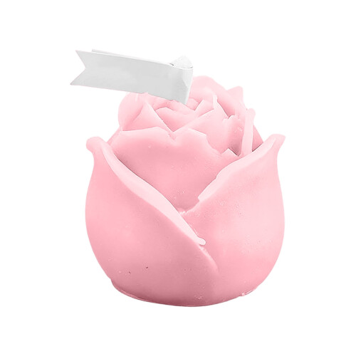 Bougie de Saint-Valentin en forme de rose Pink2026