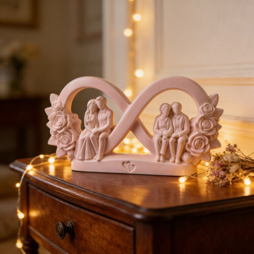 Couple Statue Silicone Molds for Handmade Candle Soap Making 2