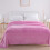 Coral Velvet Blanket Soft Solid Color 100x150cm 5