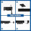 Rail de rideau de plafond flexible de 3 m avec accessoires 3