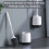 Silikon toalettbørstesett med ventilert holder 5