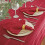 Newbridge Elegance Karoservietten, 4er-Set, Scharlachrot 4