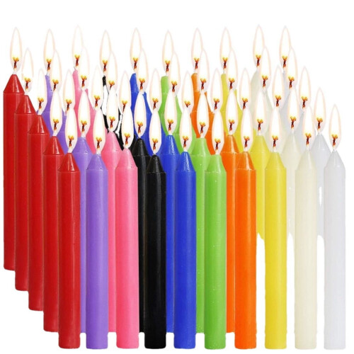 100 candele affusolate multicolore per la decorazione della casa 1