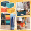 Bunte, stapelbare Aufbewahrungsboxen, 4er-Set 5