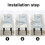 Elastische Stuhlhussen aus Polyester, 4er-Set 3