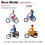 Artistic Tiny Bicycles Statue 1/64 Scale Cycling Scene-1130 4