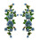 Polyester Flower Embroidery Applique For Shirts-Sky Blue 1