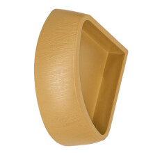 Reptiles Water Bowl Worm Dish Triangular Pet-Brownish yellow