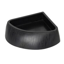Reptiles Water Food Bowl Triangular Pet Bowls Small-Black