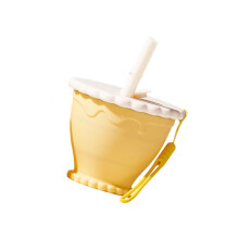 Tasse de voyage pliable en Silicone, pour Camping,-jaune citron