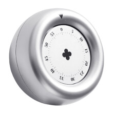 Visueller magnetischer mechanischer Küchentimer mit-Silber