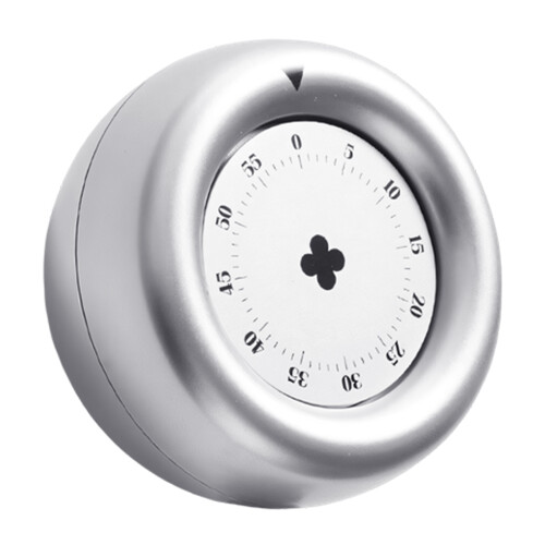 Visueller magnetischer mechanischer Küchentimer mit-Silber