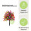 Artificial Green Plant Realistic Flower With Ground Stake for 5