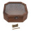 Achteckige Schmuckbox mit Glasdeckel 16,5x16,5x6 cm 3