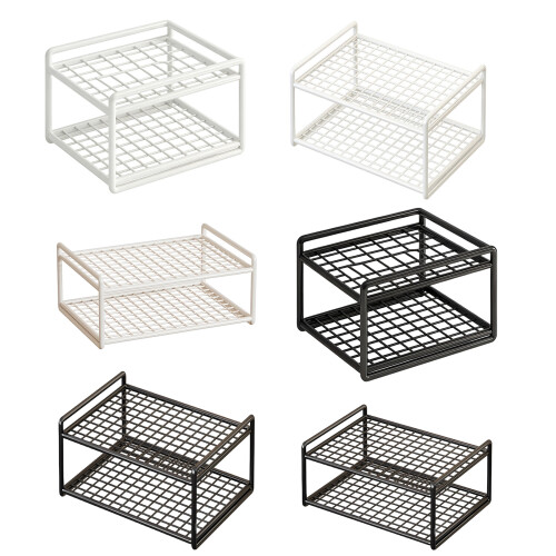 Space Saving Multi Functional Iron Rack For Organizing-White L 1