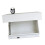 Wall Mounted Drawer with Compartment Floating Shelf For-White L 1