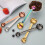 Rustproof Rustless Steel Two Way Measuring Spoon for-Rose Gold 6