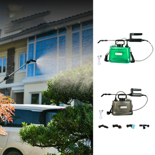 Robustes elektrisches Gartensprühgerät mit 5-5L grün transparent 2