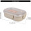 Portable Divided Plastic Lunch Box Food Container For-Yellow 3