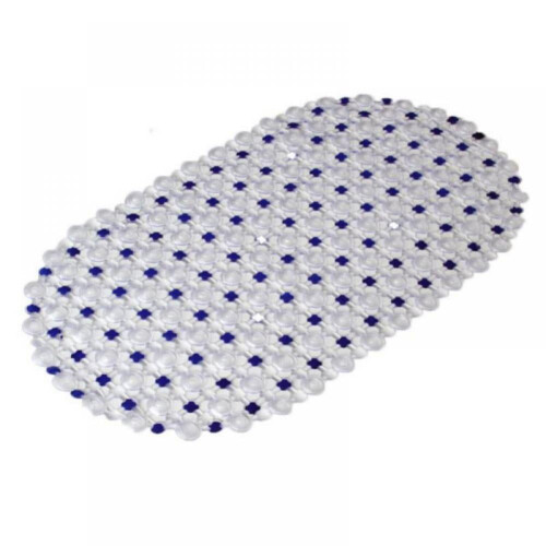 Halkfri PVC-badrumsmatta oval 68x38cm 1