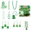 10Pcs Patricks Day Plastic Beads Necklace Patricks Costume-01 3