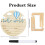 Elegant Wood Keepsakes For Recording Baby Memory-white silver 4