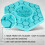 Distributeur de liquide en plastique visible pour-Bleu 5