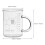 Pichet doseur en verre avec graduation, 12 cm 2