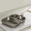Divided Breakfast Pan with 2 Round and 1 Square Compartments for 5