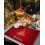 Kerstboom placemats van linnen, rood, antislip, set van 6 3