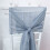 Stofblauwe chiffon stoelstrikken (10 stuks) 4