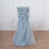 Stofblauwe chiffon stoelstrikken (10 stuks) 5