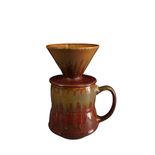 Stylish Ceramic V 60 Pouring Over Coffee Set 460ml Home-511 D