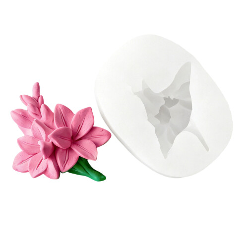 Flexible Silicone Mould For Crystals Flower Decorations-579