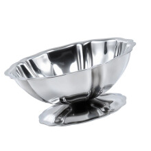 Stainless Steel Snacks Bowl Tall Footed Ice Cream Cup Dish-1