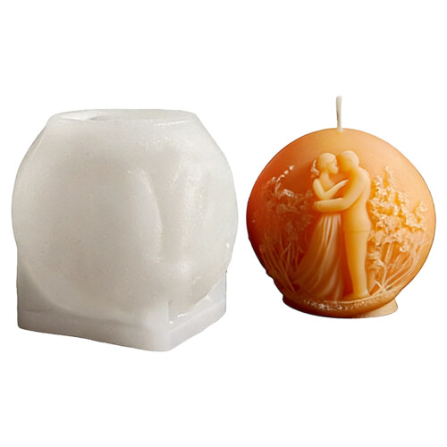 Star Pattern Candle Silicone Mould Easy Releases-ball couple
