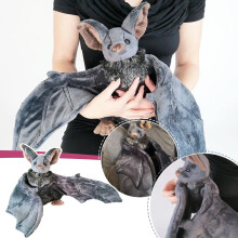 Peluche chauve-souris grise de dessin animé 27 cm